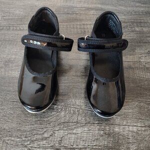 Freestyle by Danskin Girl Tap Dance Shoes Black Size 10